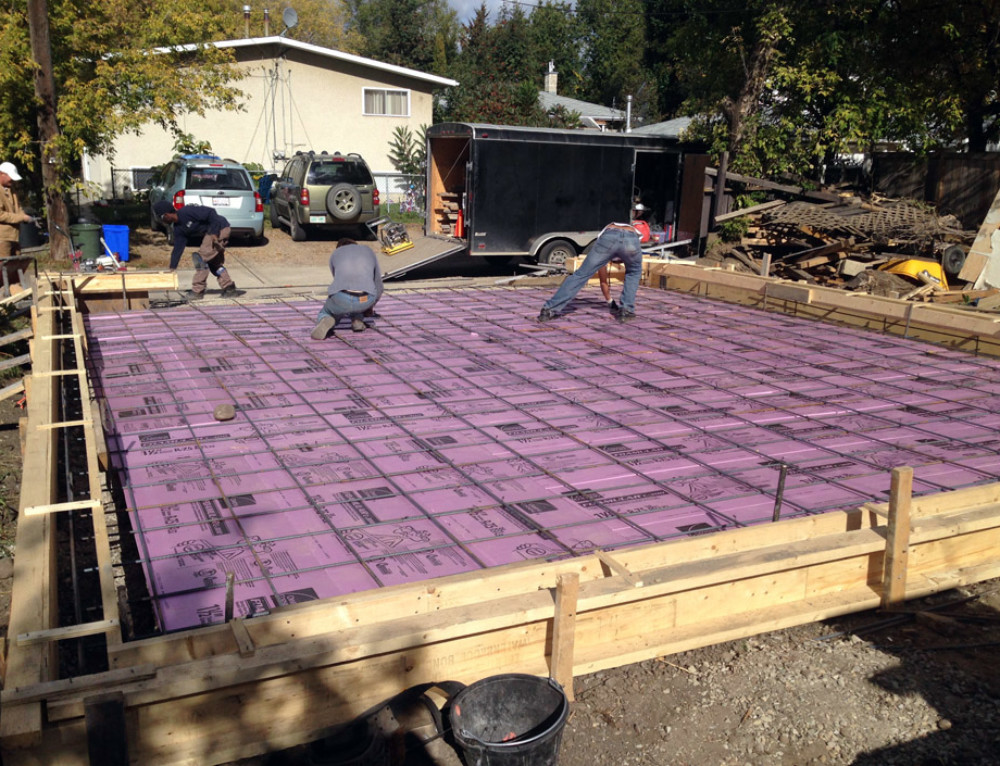 Power Troweled Garage Pad Next Level Concrete Ltd