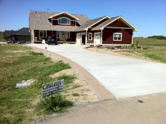 Broom Finish Driveway Edmonton