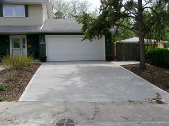 Broom Finish Driveway Edmonton