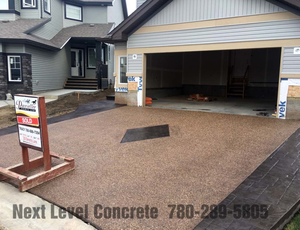 Exposed Aggregate Driveway Next Level Concrete Ltd